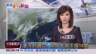 2013.02.04 華視晨間氣象 彭佳芸主播