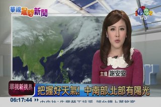 2013.02.06 華視晨間氣象 謝安安主播
