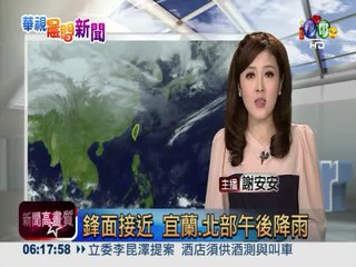 2013.02.07 華視晨間氣象 謝安安主播