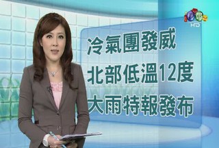 2013.02.20 華視午間氣象 謝安安主播