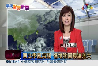 2013.02.21 華視晨間氣象 彭佳芸主播
