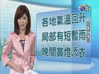 2013.02.24 華視午間氣象 彭佳芸主播