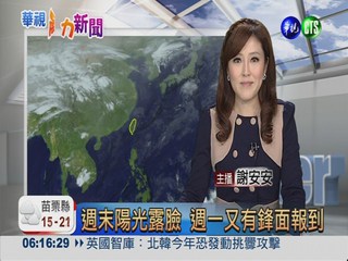 2013.03.16 華視晨間氣象 謝安安主播