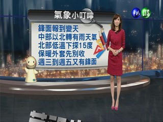 2013.03.24華視晚間氣象  邱薇而主播