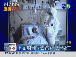 大陸H7N9疫情升溫 14例6死