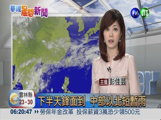 2013.04.18 華視晨間氣象 彭佳芸主播