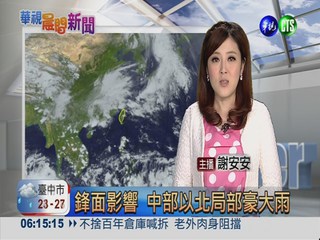 2013.05.11 華視晨間氣象 謝安安主播