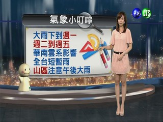 2013.05.12華視晚間氣象  邱薇而主播