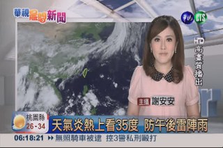 2013.05.30 華視晨間氣象 謝安安主播