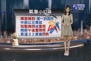 2013.06.02華視晚間氣象 邱薇而主播