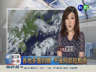 2013.06.08 華視晨間氣象謝安安主播