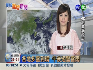2013.06.17 華視晨間氣象 彭佳芸主播