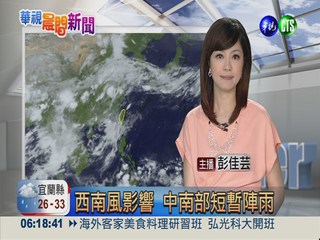 2013.06.25華視晨間氣象 彭佳芸主播