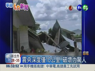 印尼規模6.2強震 24死249傷