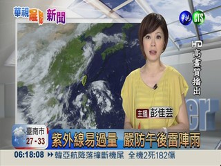 2013.07.08華視晨間氣象 彭佳芸主播