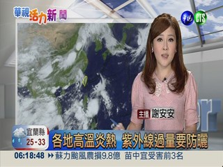 2013.07.16華視晨間氣象 謝安安主播