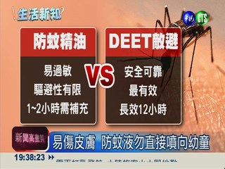 挑選防蚊液 含DEET成分最佳!