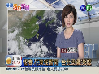 2013.07.31華視晨間氣象 彭佳芸主播