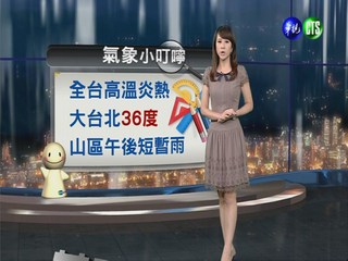 2013.08.04華視晚間氣象 連珮貝主播