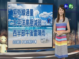 2013.08.10華視晚間氣象 連珮貝主播