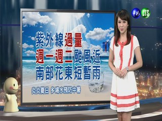 2013.08.11華視晚間氣象 連珮貝主播