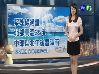 2013.08.24華視晚間氣象 連珮貝主播