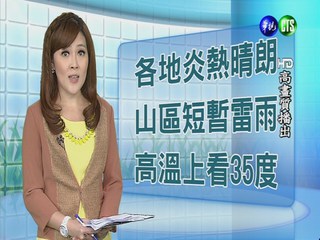 2013.09.11華視午間氣象 謝安安主播
