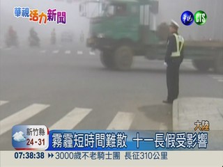 霧霾籠罩大陸 華北華東黃色警戒