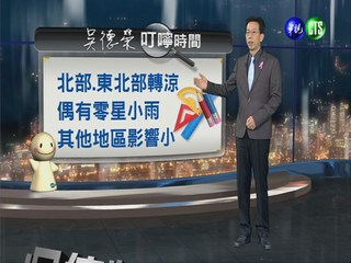 2013.10.01華視晚間氣象 吳德榮主播