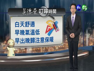2013.10.25華視晚間氣象 吳德榮主播