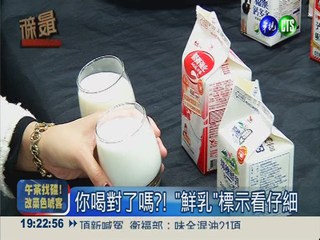 牛奶非鮮奶! 產品標示混淆視聽