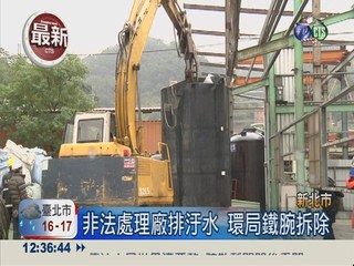 廢水汙染台北港 市府鐵腕拆工廠