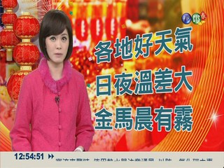2014.01.30華視午間氣象 彭佳芸主播