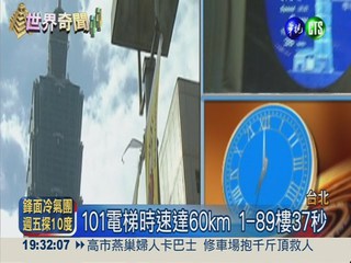 全球12座驚奇電梯 台北101上榜