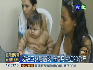 巴西超級巨嬰 8個月大近20公斤