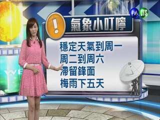 2014.05.24華視晚間氣象 邱薇而主播