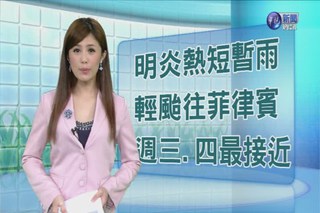 2014.07.12華視晚間氣象 宋燕旻主播