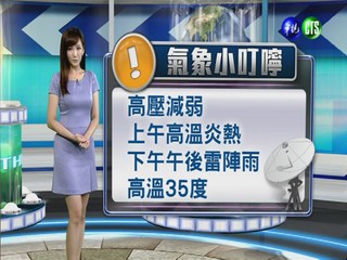 2014.08.30華視晚間氣象 邱薇而主播
