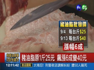 自炸最安心! 豬油脂價格飆漲6成