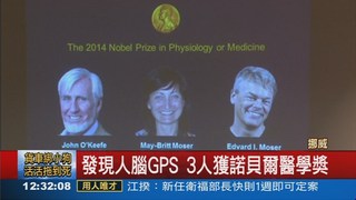發現人腦GPS 3人獲諾貝爾醫學獎