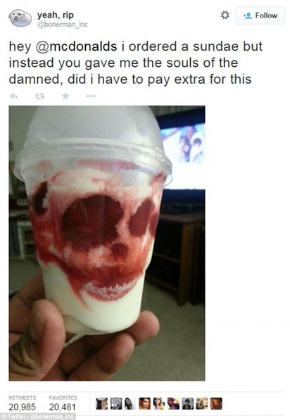 冰淇淋 竟浮現恐怖骷髏臉！ | 