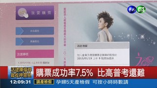 江蕙加場開賣 成功率7.5%