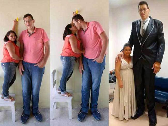 身高不是距離 巴西巨男娶小隻女 | 華視新聞