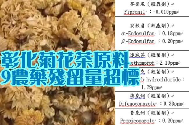 彰化菊花原料 爆9農藥殘留量超標 | 華視新聞