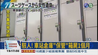 JR東京車站 驚見行李箱女屍