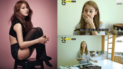 偶像女星變態減肥 減到吐鮮血 | 韓國女團KARA隊長朴奎利上節目談減肥（右圖）。翻攝韓星網
