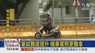 機車考照難度增 合格率剩5成