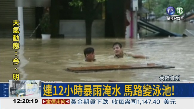 暴雨襲擊! 四川.貴州淹大水 | 華視新聞