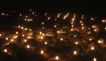 雲林口湖祭百年海難亡魂「挑飯擔」點燭光 | 
