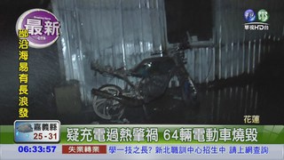 兆豐農場 火警燒毀64輛電動車